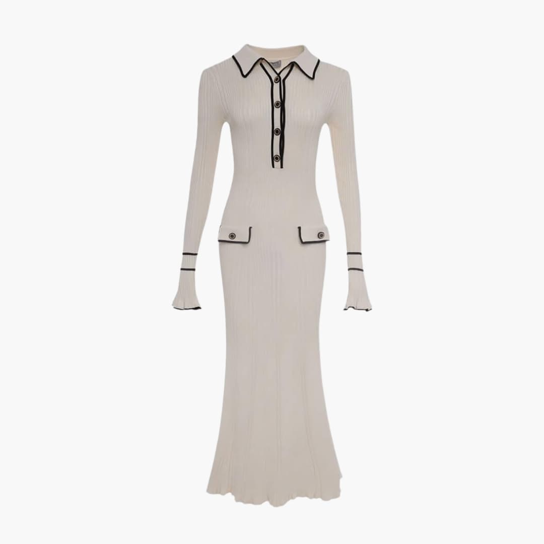 simplyjessica longsleeved ribbed dress Line & Dot Jessica Ribbed Sweater Dress in Olive