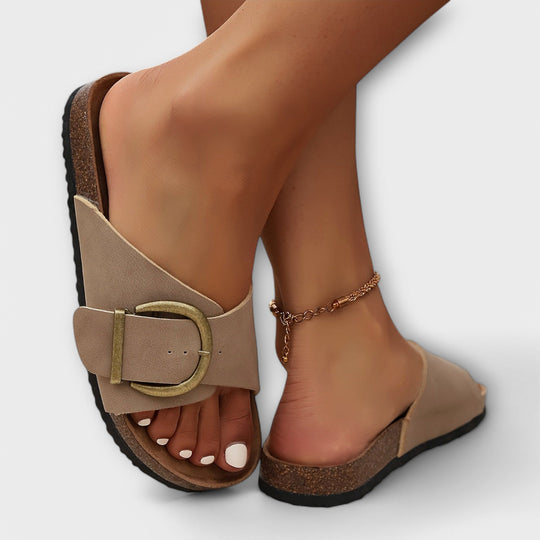 Women's Comfort Sandals with Ergonomic Footbed and Adjustable Buckle