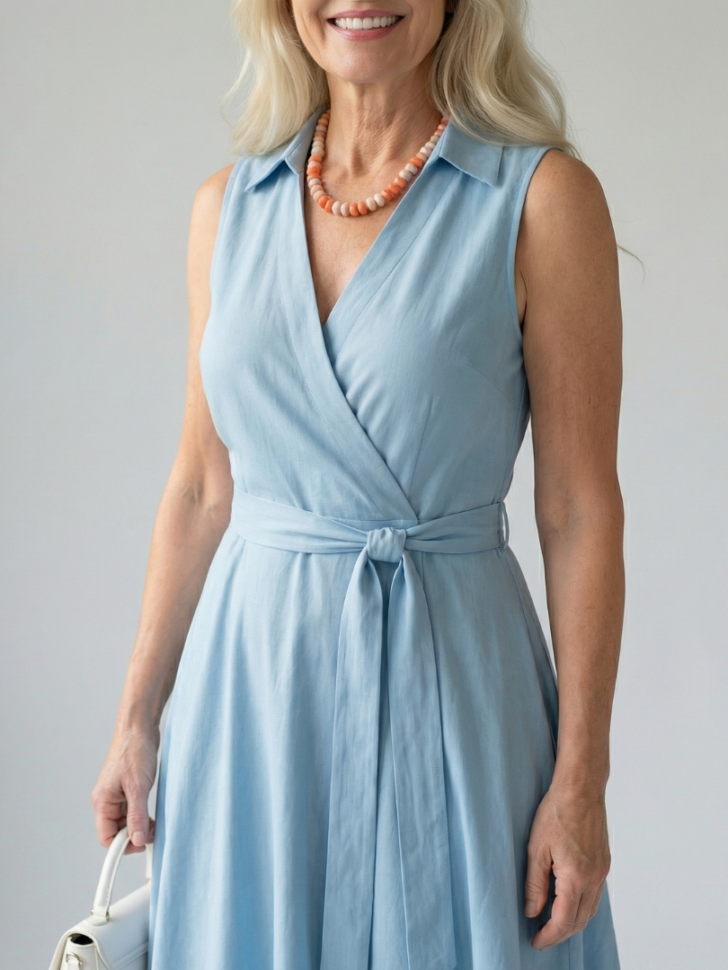 Ziven | Relaxed Drape Midi Dress