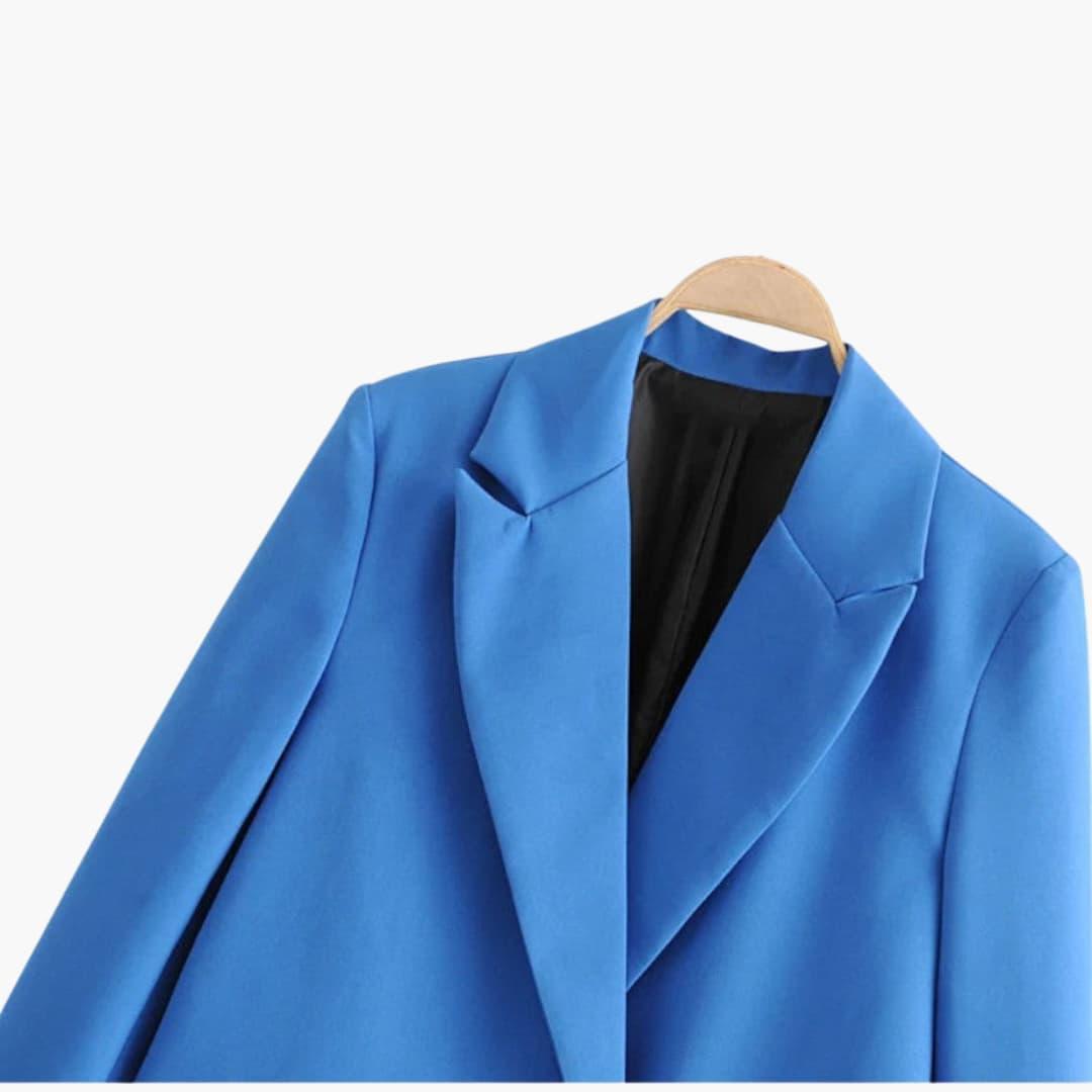 Women’s Blazer with Single-Button and Longline Cut