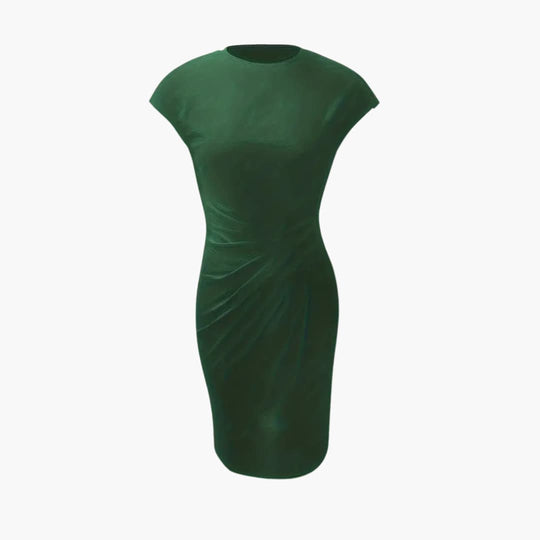 Women’s Sleeveless V-Neck Tank Top with Pleated Front