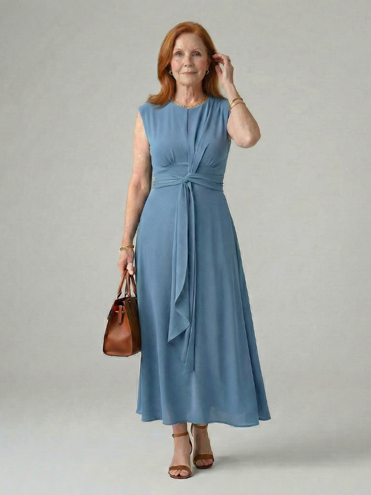 Orin | Clean Tie Midi Dress