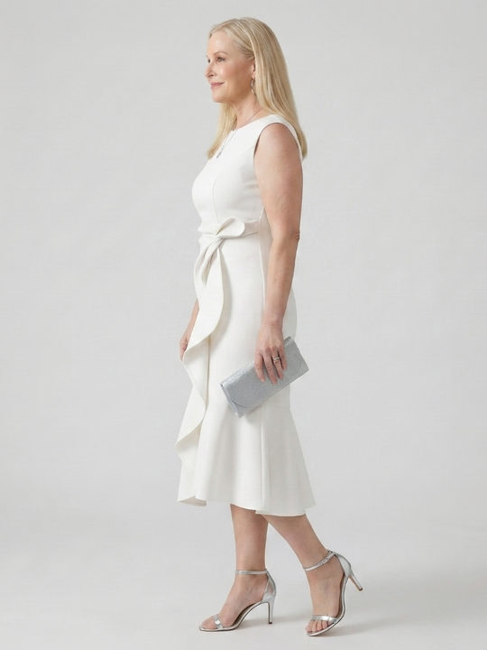 Voren | Simple Drape Midi Dress