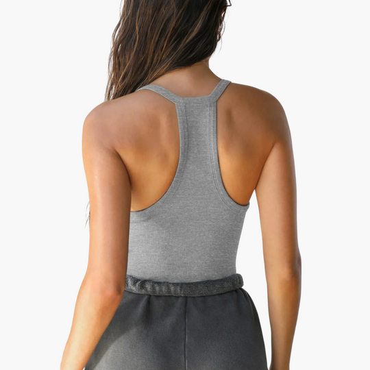 Women’s Sleeveless Top with V-Neck and Stretch Fit