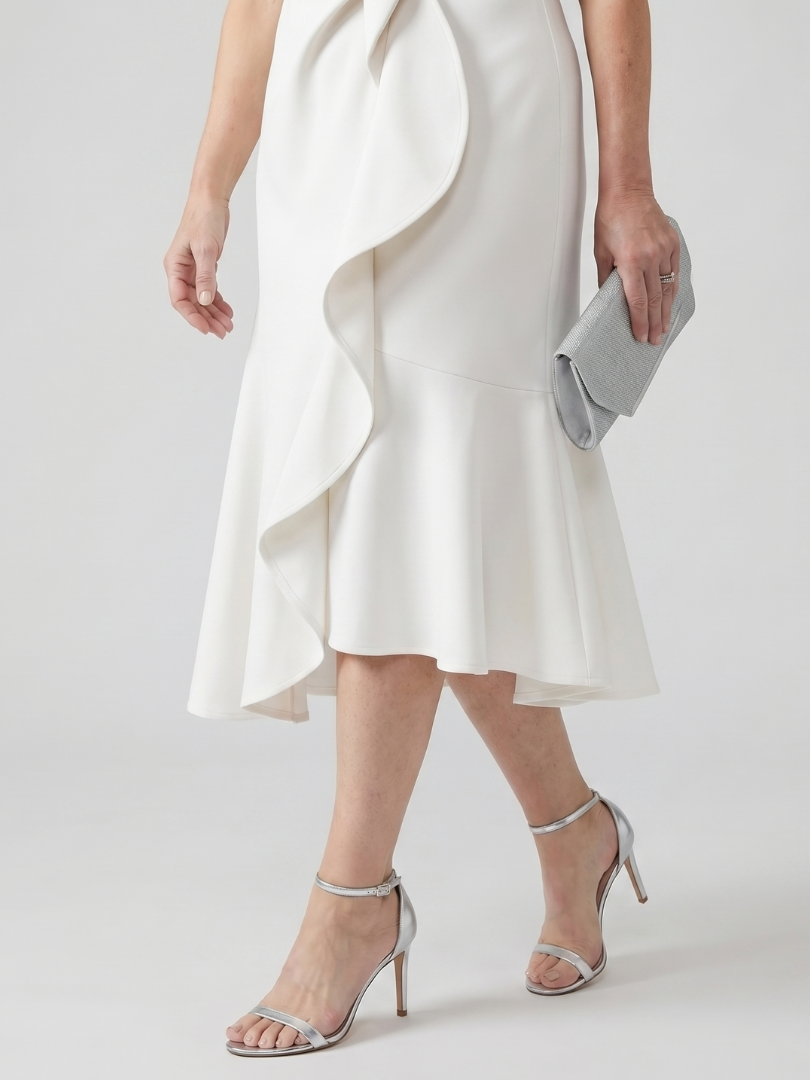 Voren | Simple Drape Midi Dress