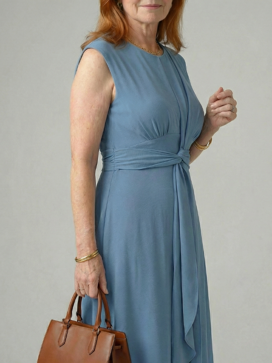 Orin | Clean Tie Midi Dress