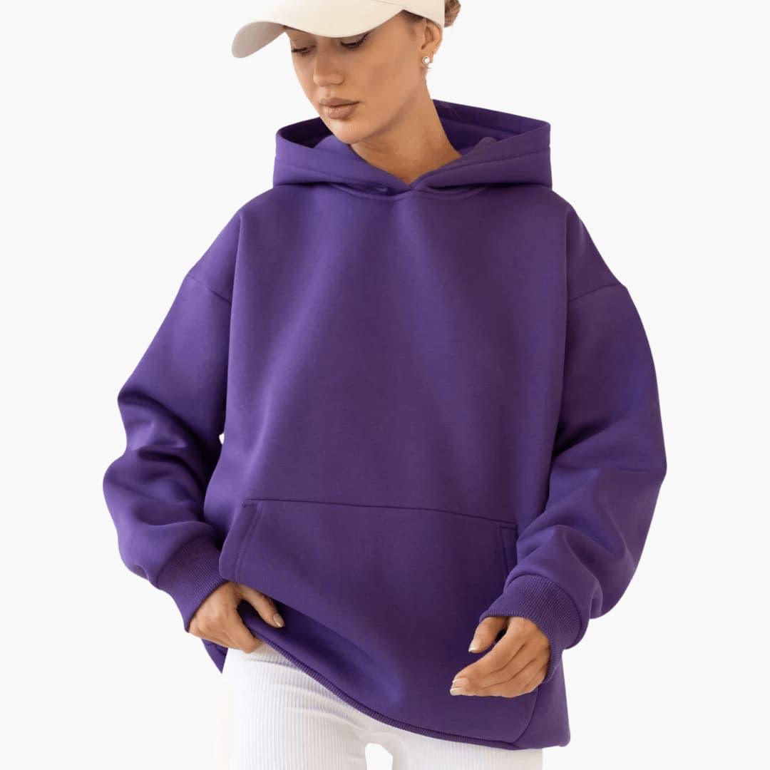 Women's Hoodie with Hood and Front Pocket