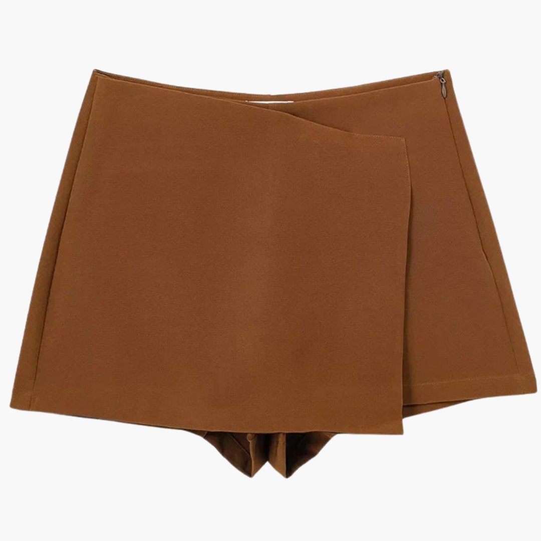 Women’s High-Waisted Skort with Built-In Shorts