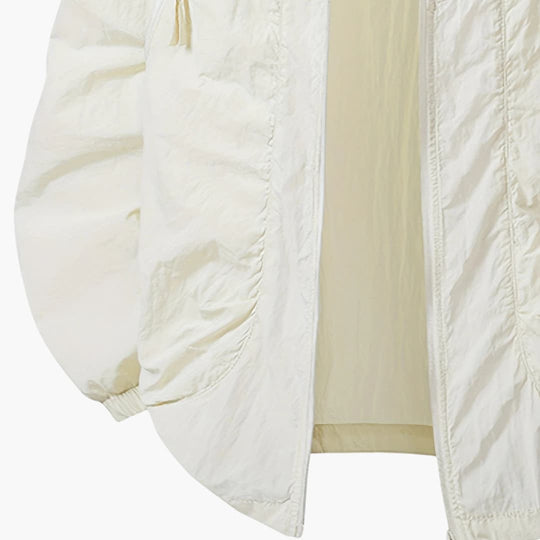 Unisex Windbreaker Jacket with Hood and Zippered Pockets