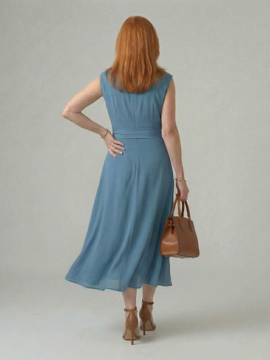 Orin | Clean Tie Midi Dress