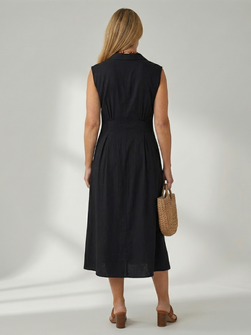 Celyn | Stack Button Midi Dress