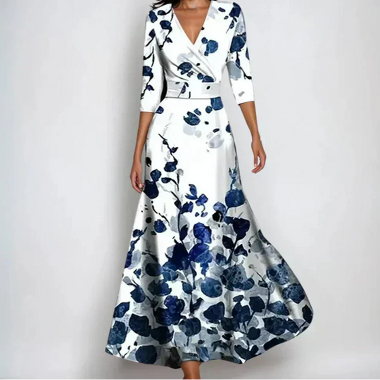 Women's Elegant Dress with Flattering Wrap Design