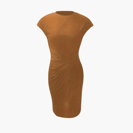 Women’s Sleeveless V-Neck Tank Top with Pleated Front