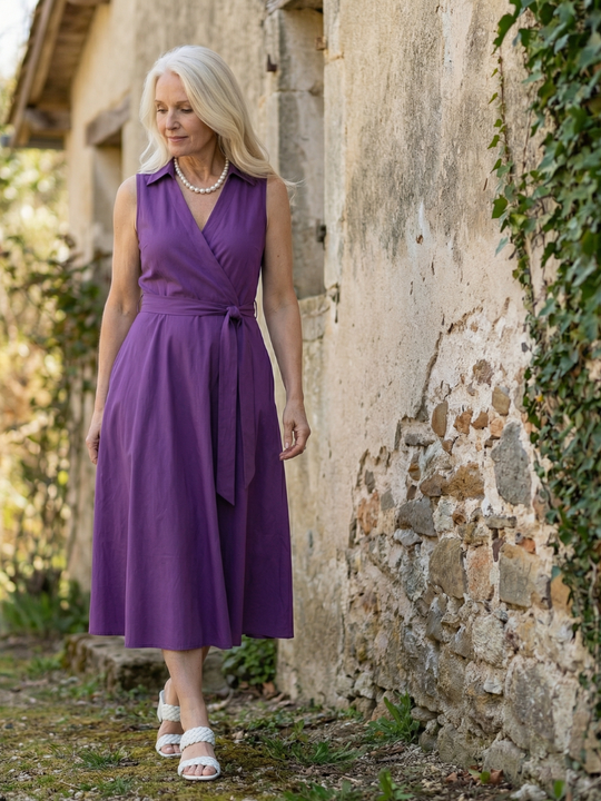 Ziven | Relaxed Drape Midi Dress