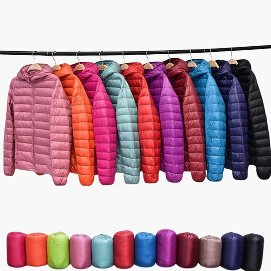 Isabella | Women’s Down Jacket with Hood - Made by Jessica