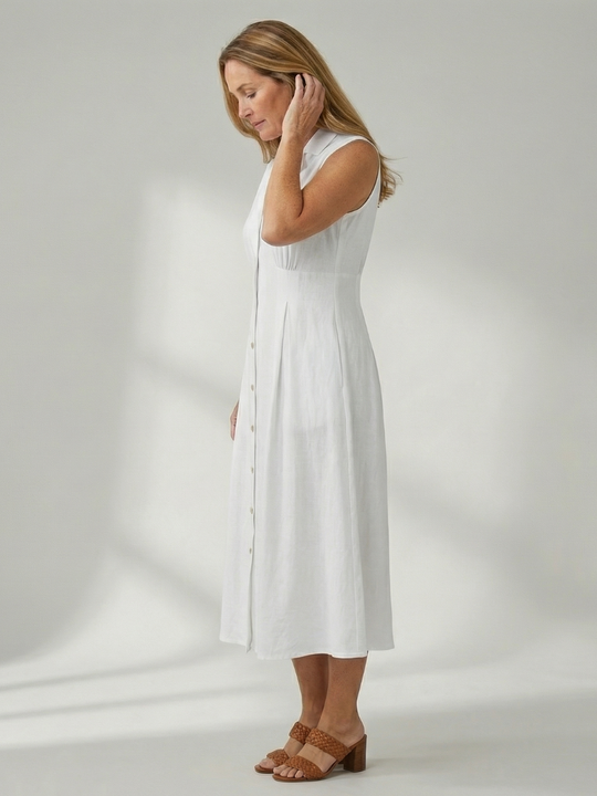 Celyn | Stack Button Midi Dress
