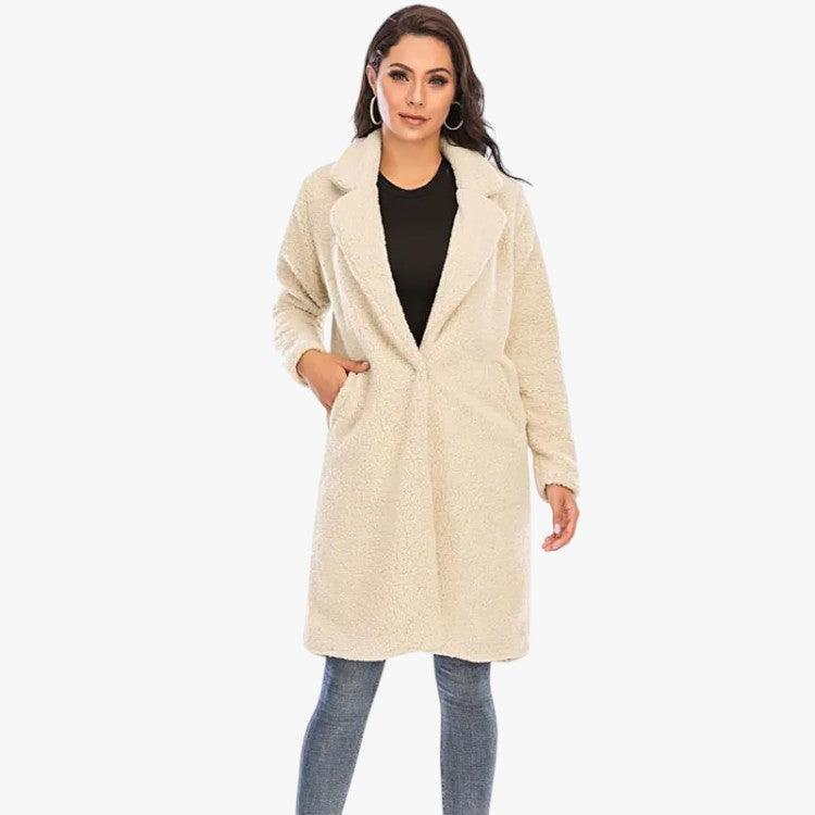 Women’s Winter Jacket with Textured Surface and Oversized Fit