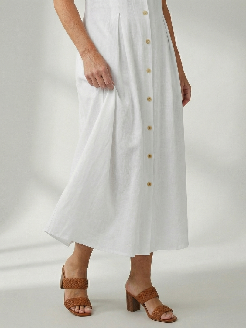 Celyn | Stack Button Midi Dress