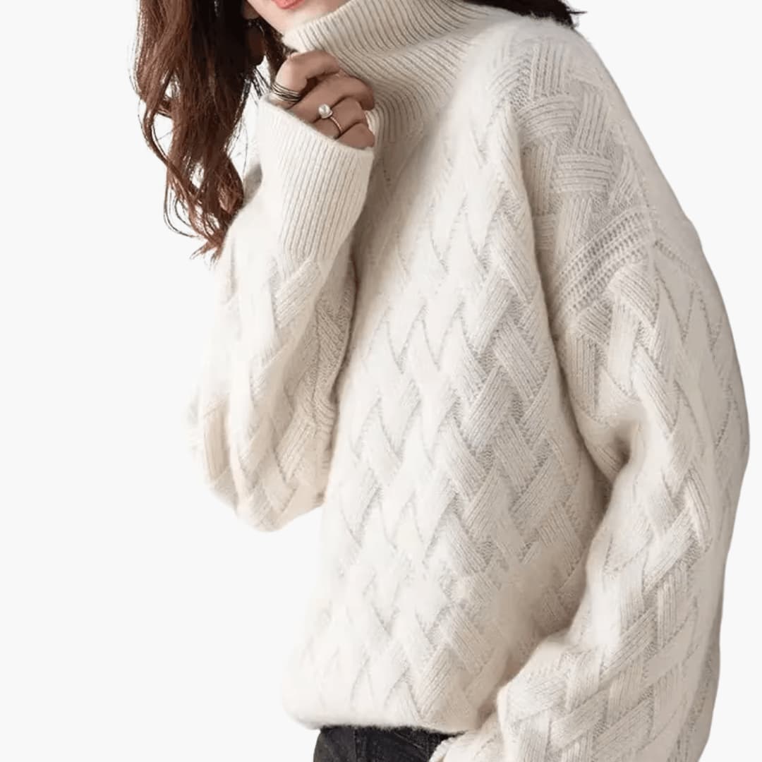 Cozy Oversized Turtleneck Sweater – Chic & Warm for Women