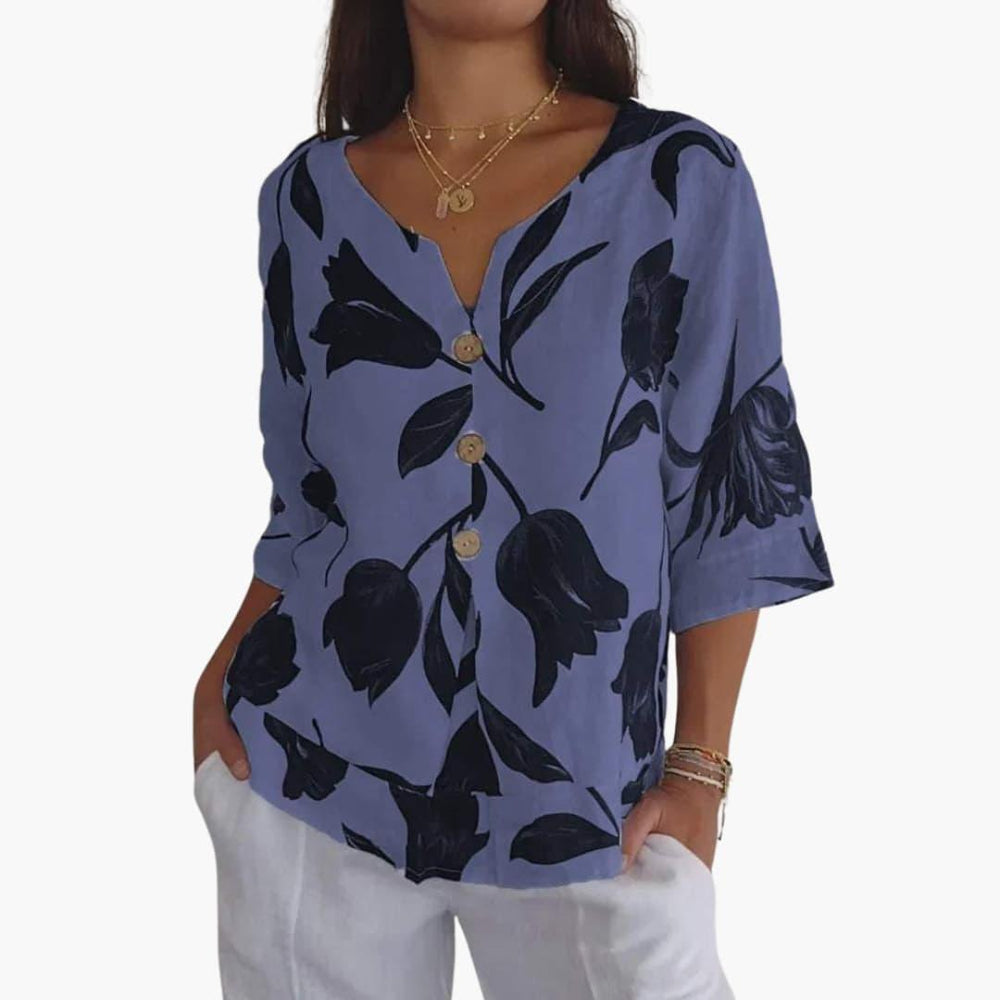 Breathable Chiffon Blouse – Women's Elegant Summer Top - Made by Jessica