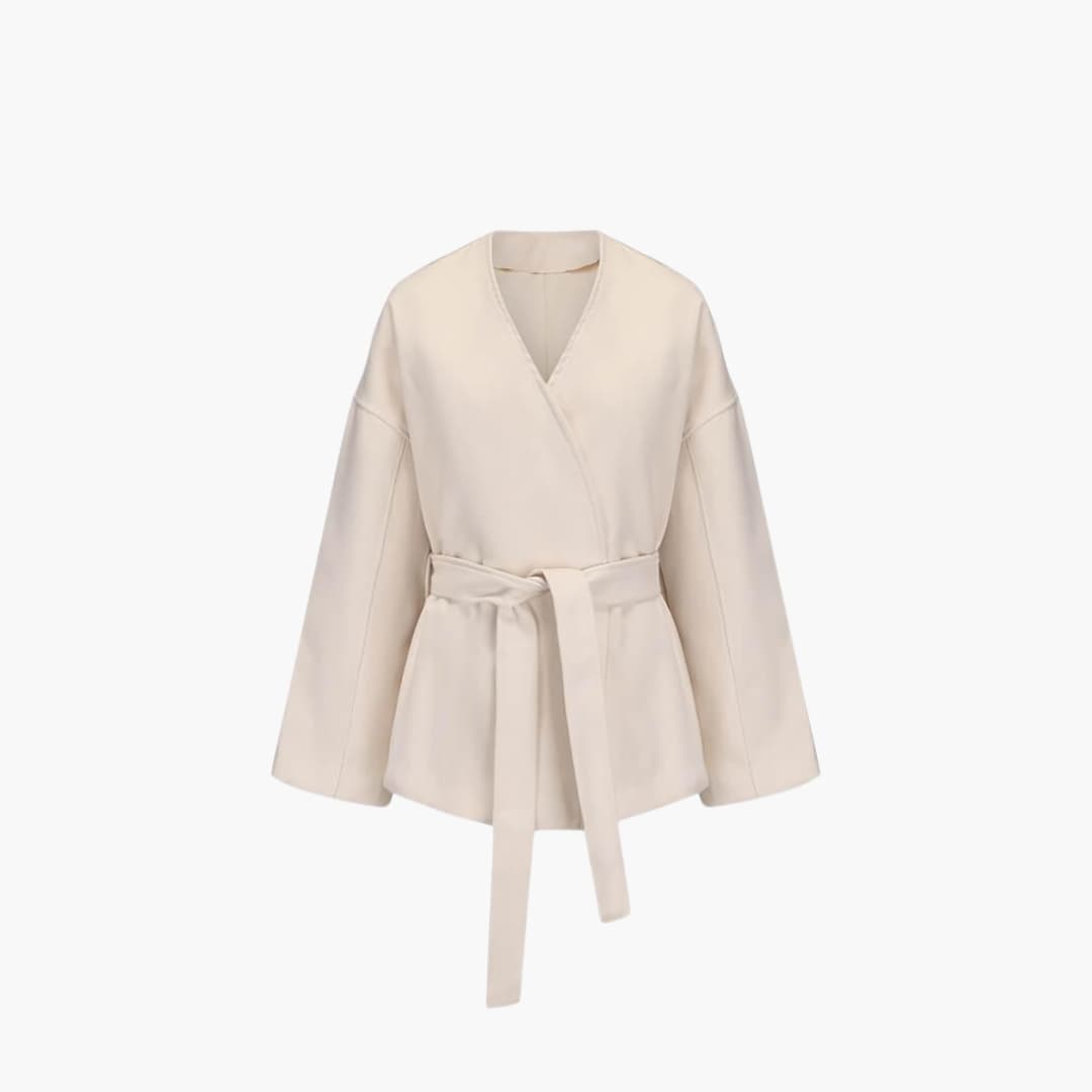 Belted Kimono Jacket – Women's Long Sleeve Wrap Coat - Made by Jessica