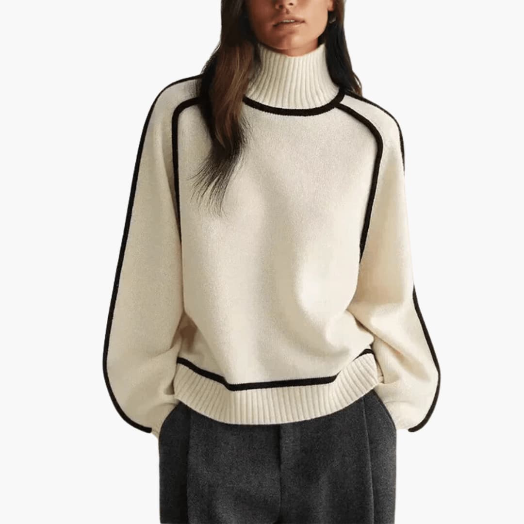 Women’s Turtleneck Jumper with Long Sleeves and Cosy