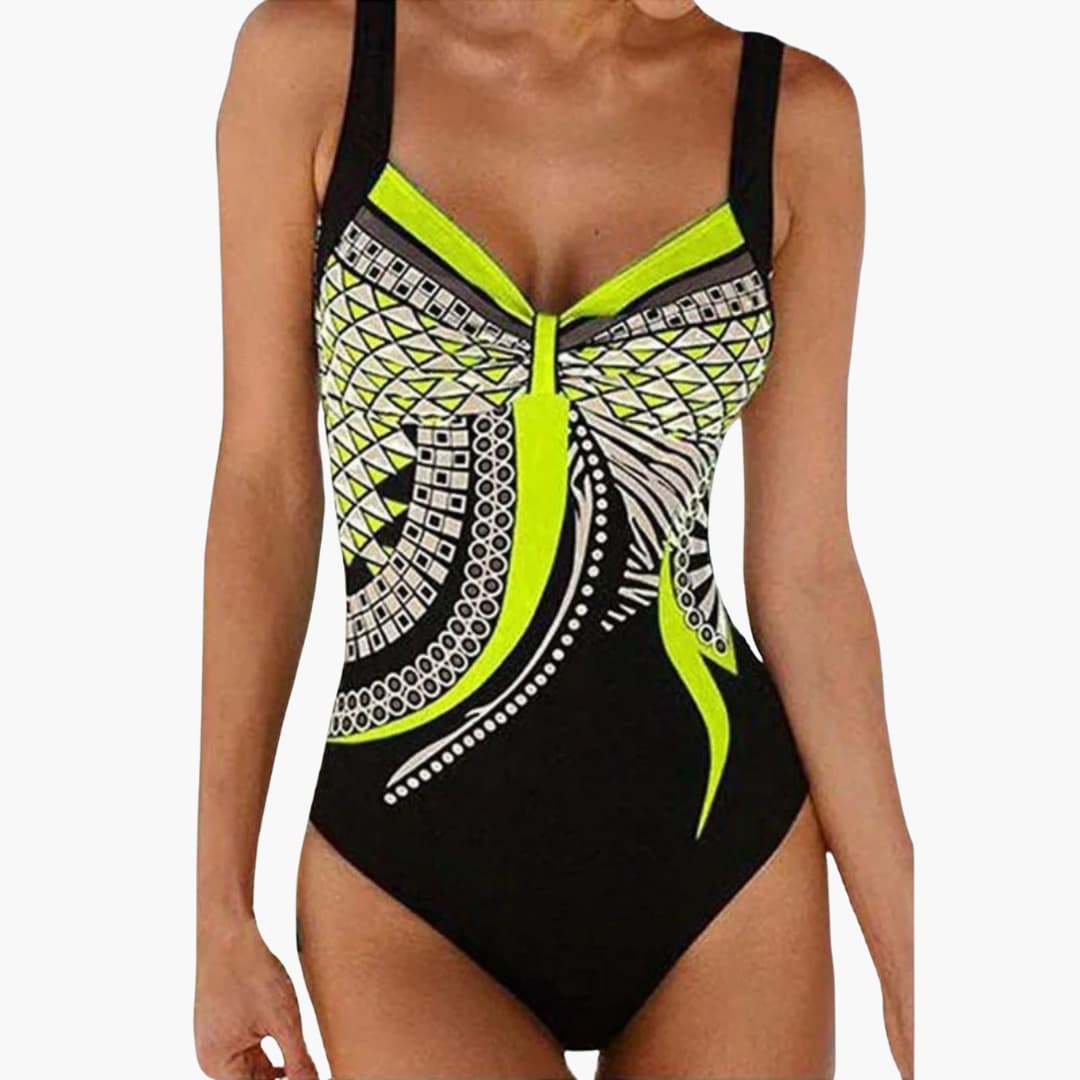 Women’s One - Piece Swimsuit with Fitted Silhouette and Classic Design