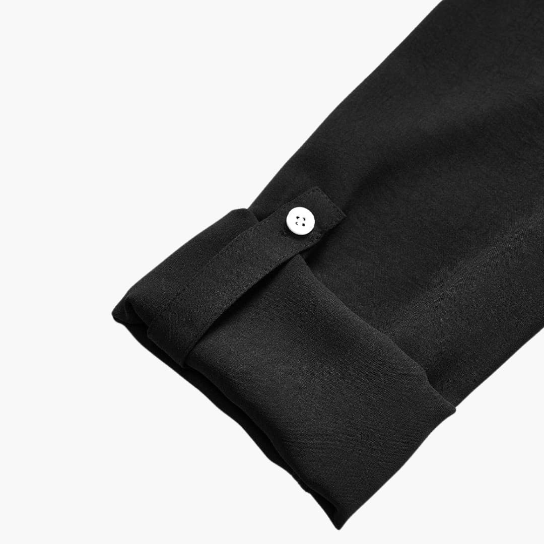 Women’s Long-Sleeve Blouse with V-Neck and Sequins