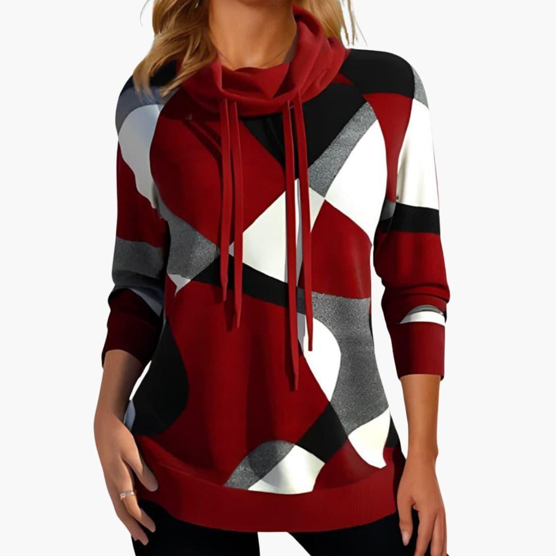 Casual Pullover Hoodie for Women - Trendy Color Block Design - Made by Jessica