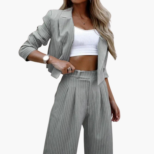 Women’s two-piece set with blazer and trousers