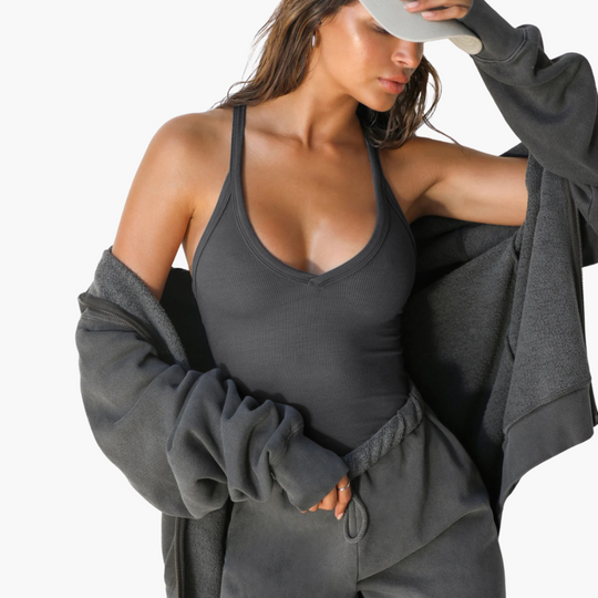 Women’s Sleeveless Top with V-Neck and Stretch Fit