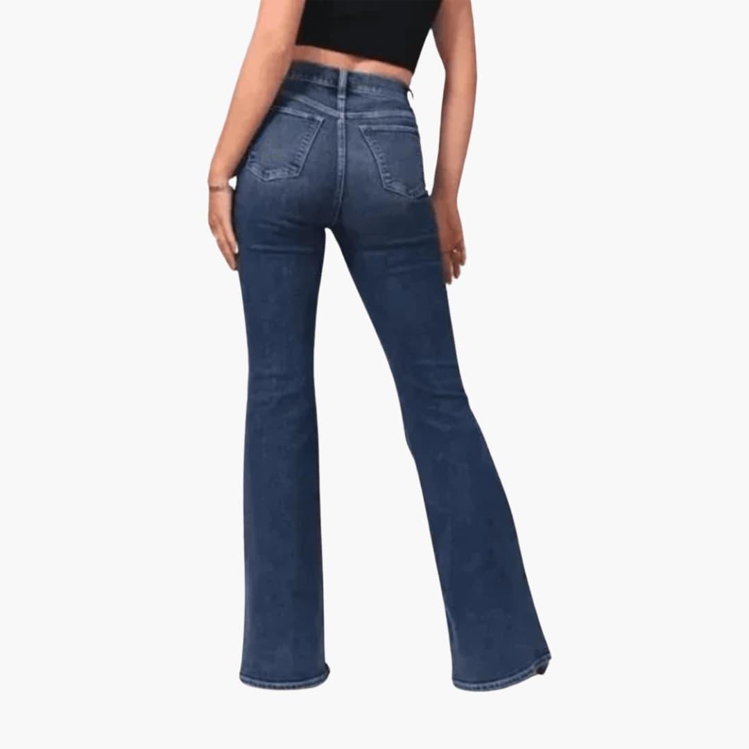 Women’s High-Waisted Bootcut Jeans with Flared Leg Fit