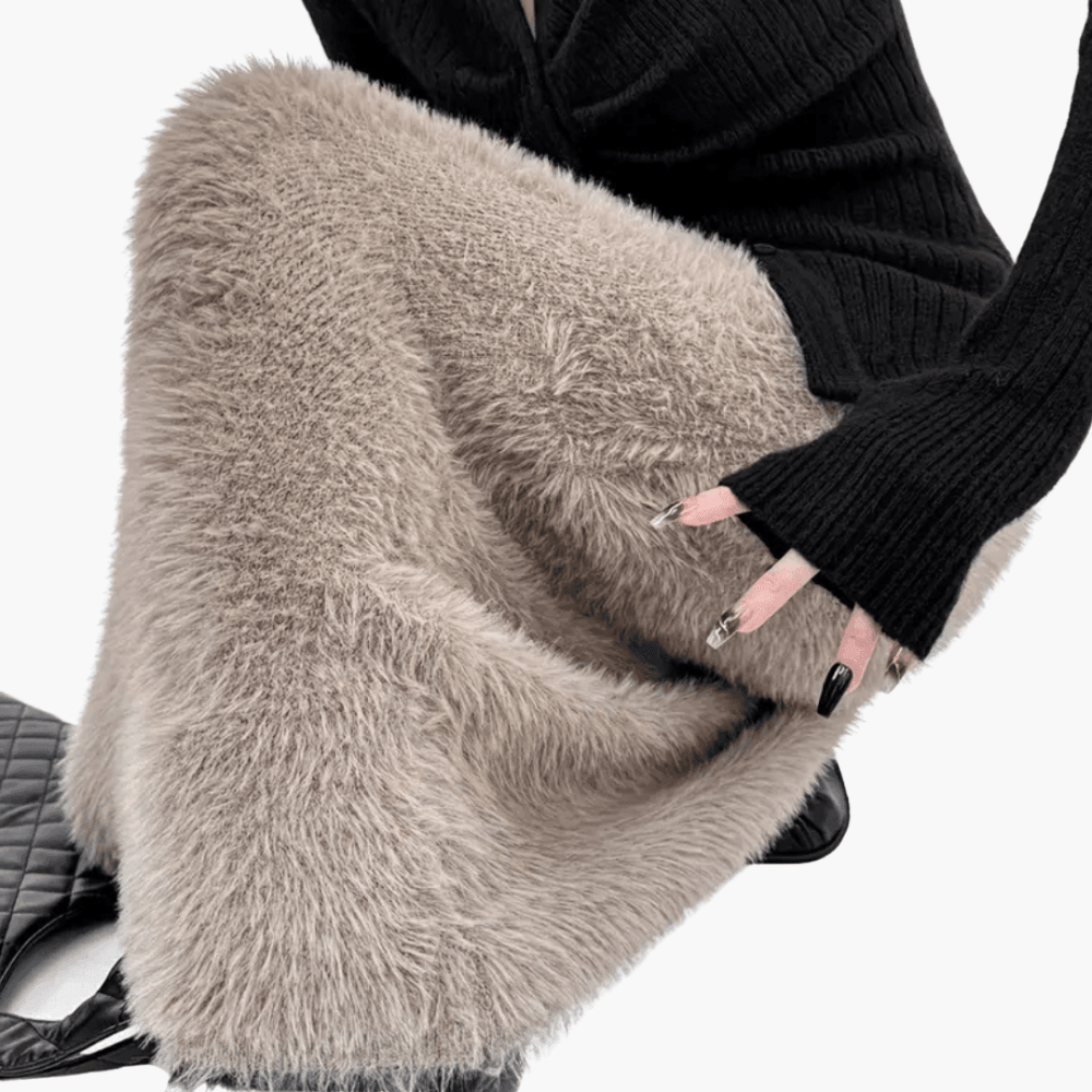 Women’s Maxi Skirt with Flared Silhouette and Pull-On Design