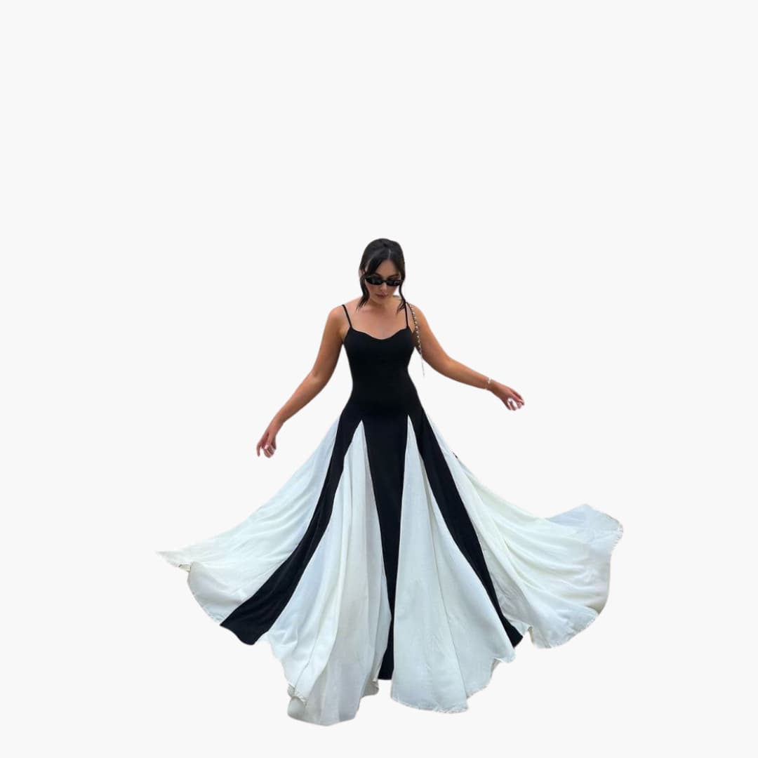 Women's Maxi Dress with Sleeveless Design and A-Line Skirt