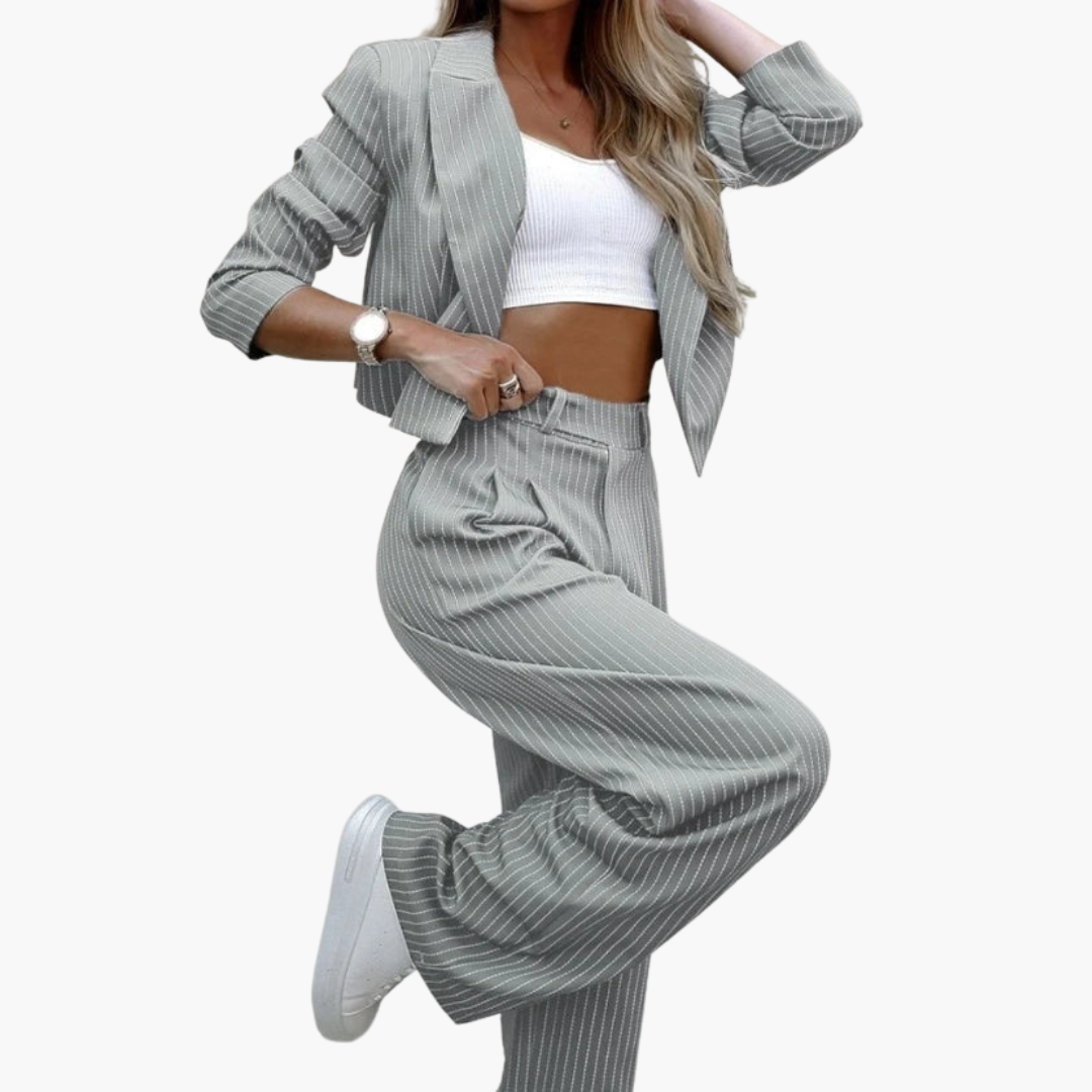 Women’s two-piece set with blazer and trousers