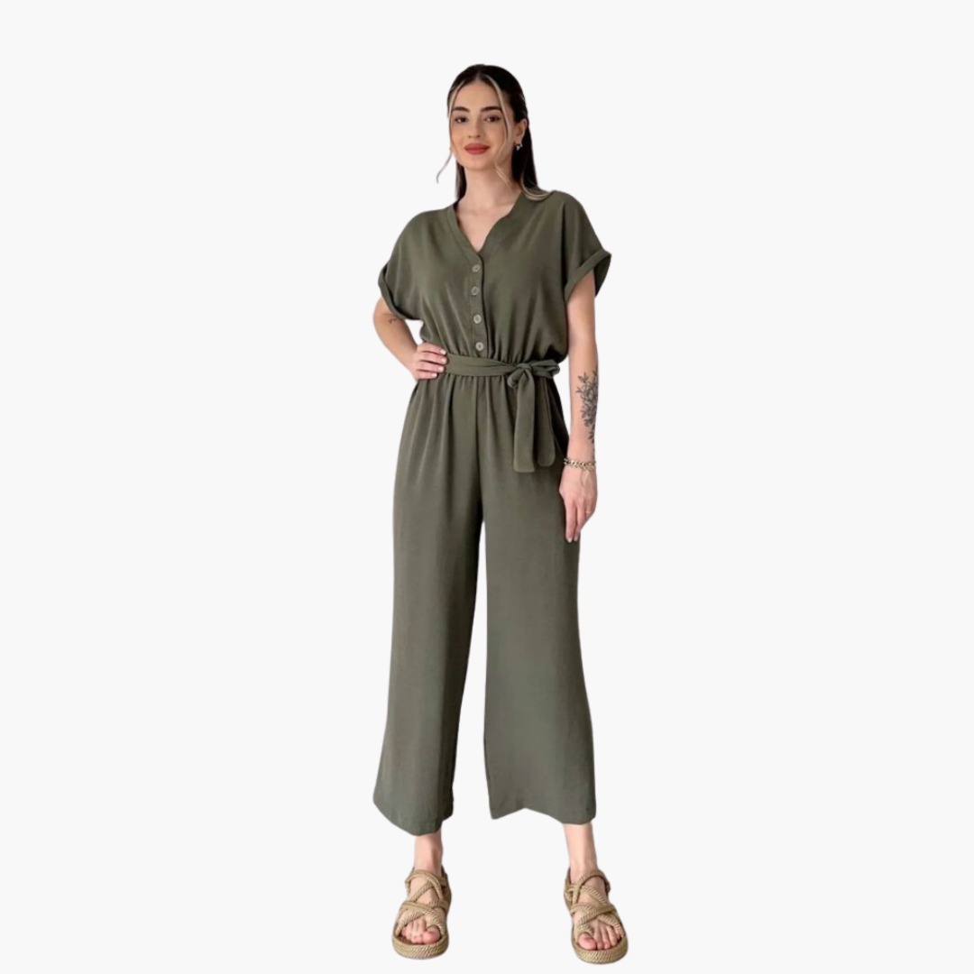 Women’s Jumpsuit with Pockets and Relaxed Fit