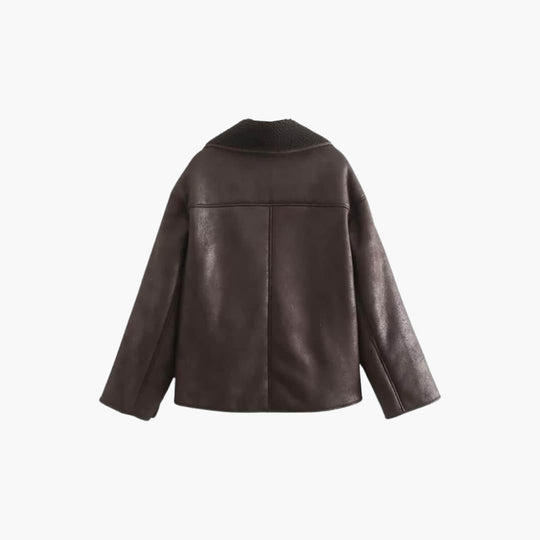 Women’s Shearling Jacket with Lined Interior