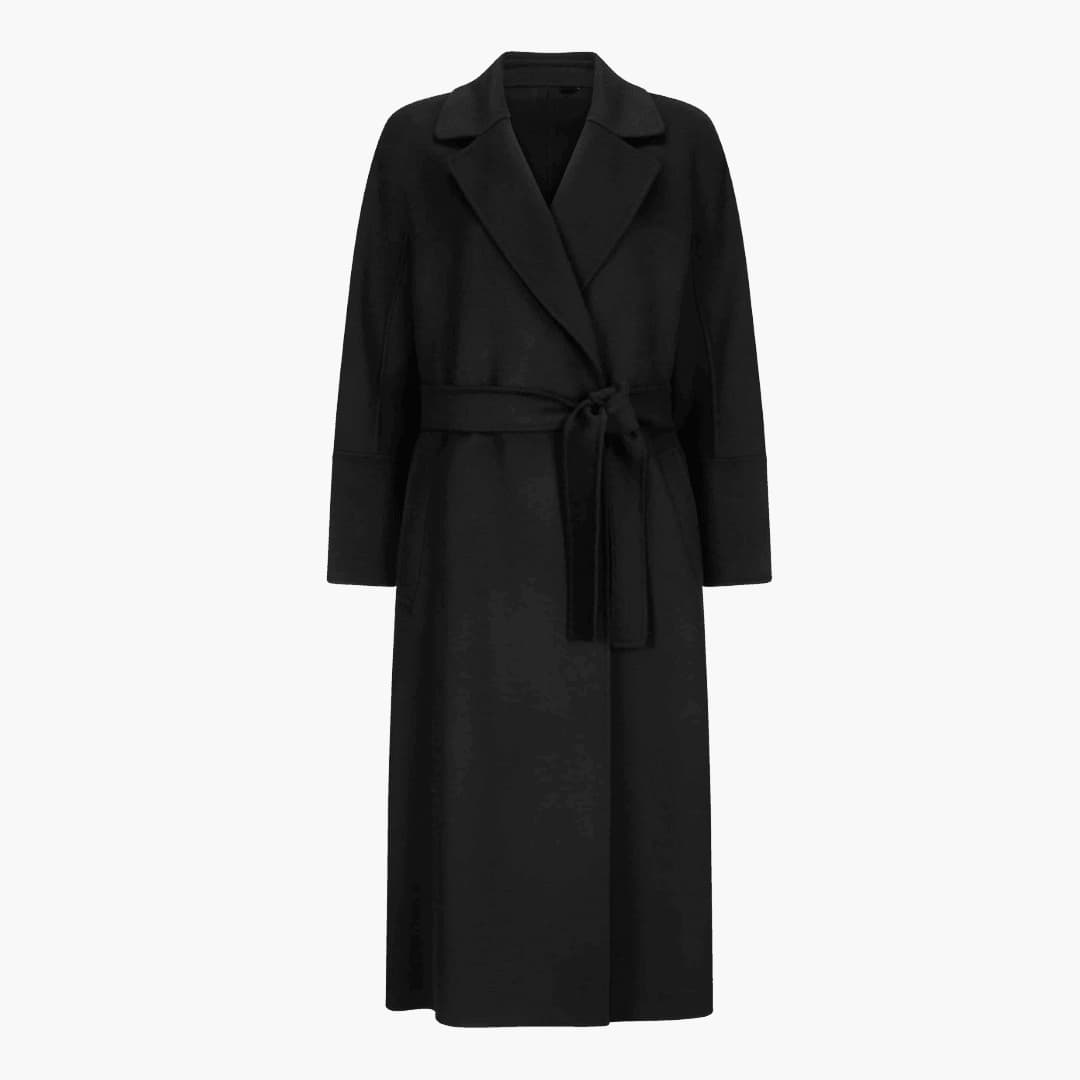 Belted Trench Coat - Women's Long Winter Overcoat Style - Made by Jessica