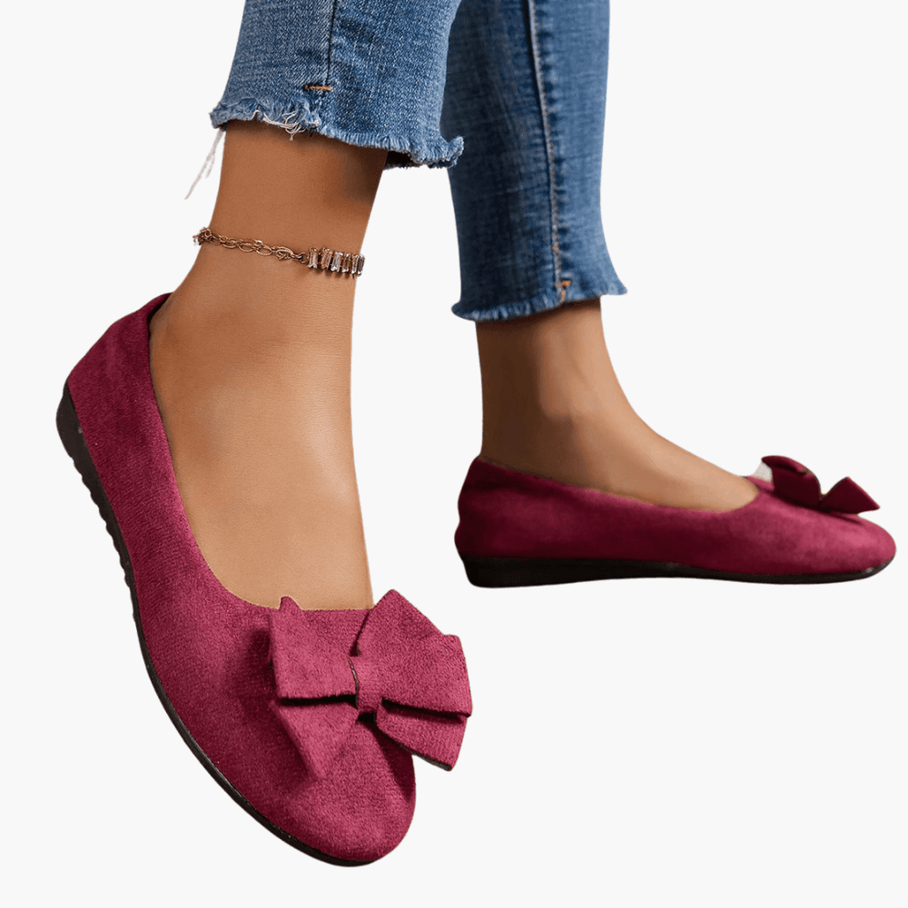 Bow Loafers – Women's Comfortable Patent Slip-On Shoes - Made by Jessica