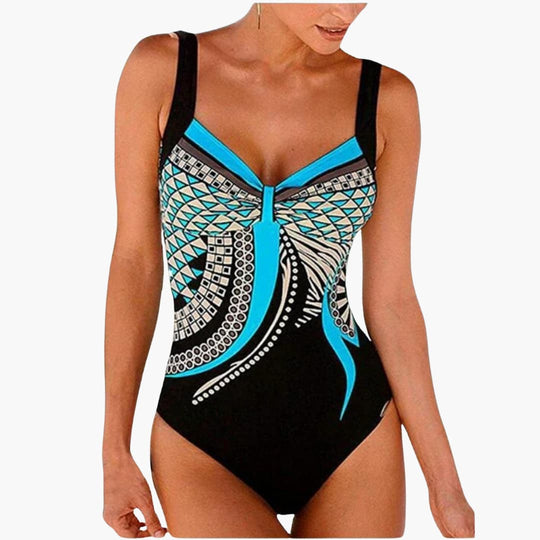 Women’s One - Piece Swimsuit with Fitted Silhouette and Classic Design