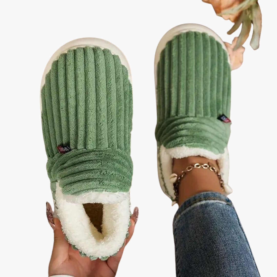 Women’s Indoor Slippers with Slip-On Design