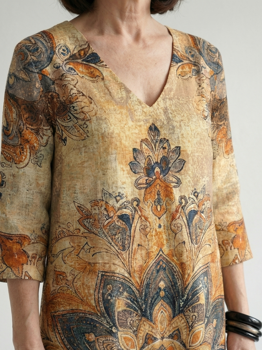 Damon | Gentle Floral Midi Dress