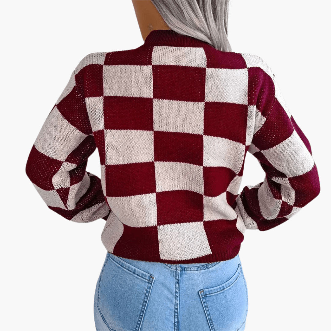 Women’s Oversized Knit Jumper with Long Sleeves and Pullover Style