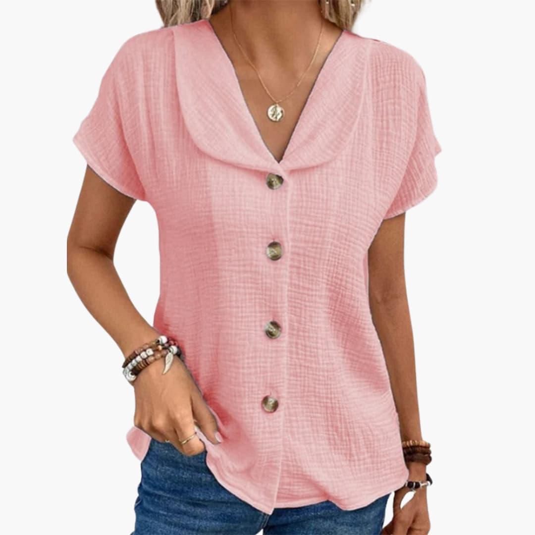 Women’s Ribbed Knit Top with Long Sleeves and Pullover Style