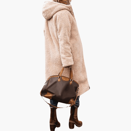 Women’s Winter Coat with Reversible Design and Padded Inner Layer