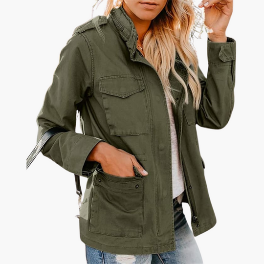 Women’s Jacket with Zip-Up and Tailored Fit