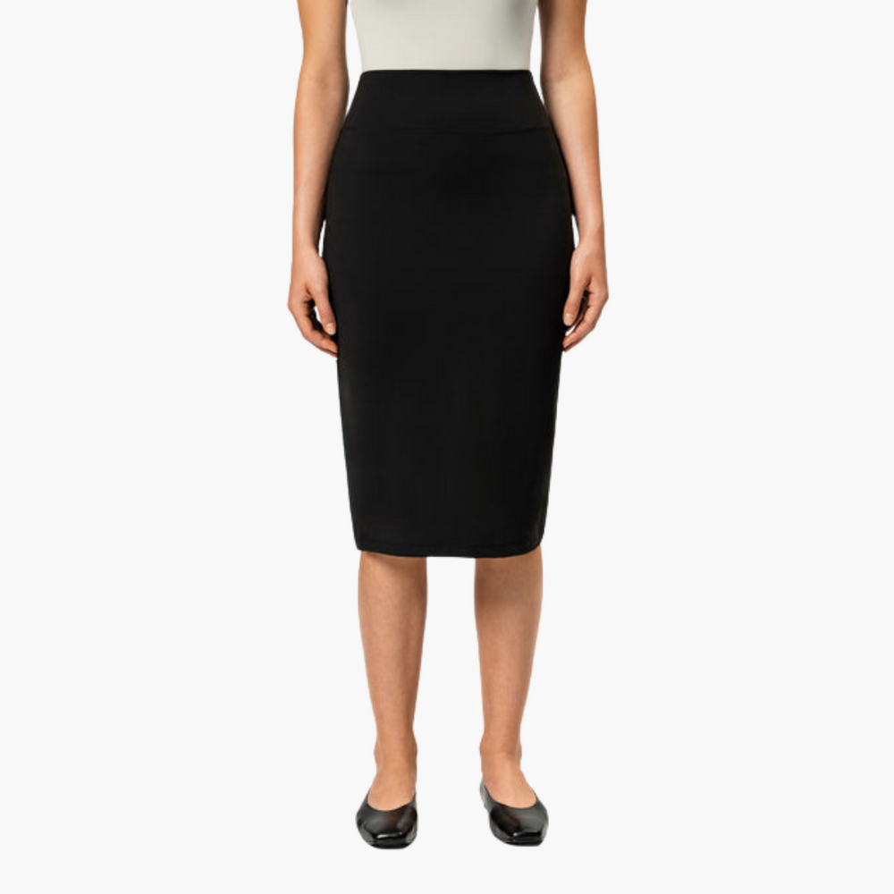Women’s Pencil Skirt with High Waist and Midi Length