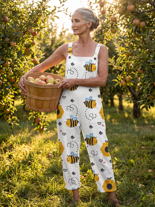 Moxie | Bee Flower Jumpsuit