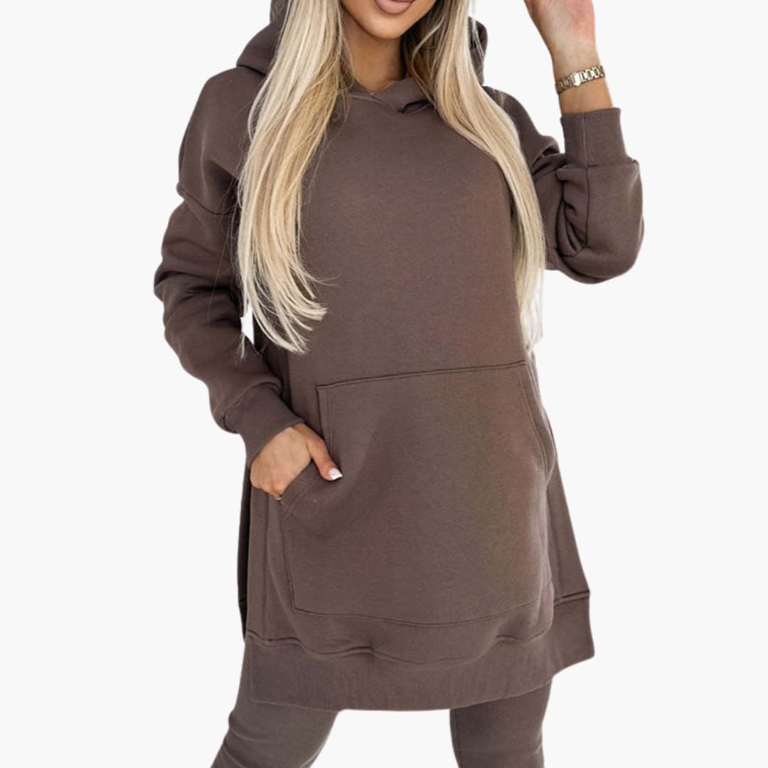 Women’s two-piece set with hood and leggings
