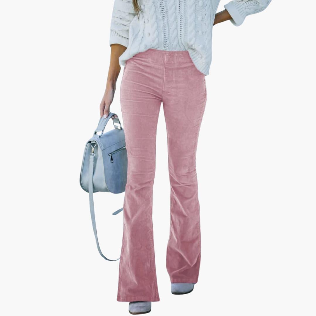 Women's High-Waisted Flare Leggings with Stretch Fit